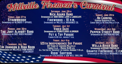 98th Annual Millville Firemen's Carnival