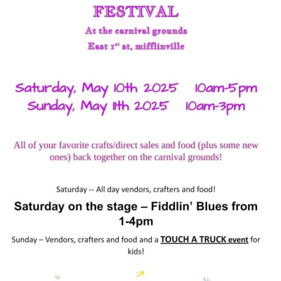 2025 Mifflinville Spring Fesival