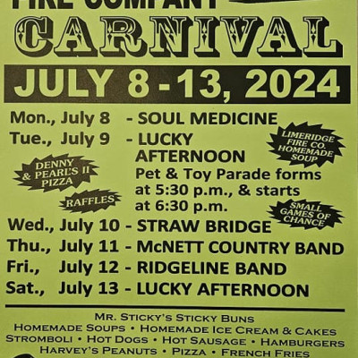 Lightstreet Fireman’s Carnival 2024